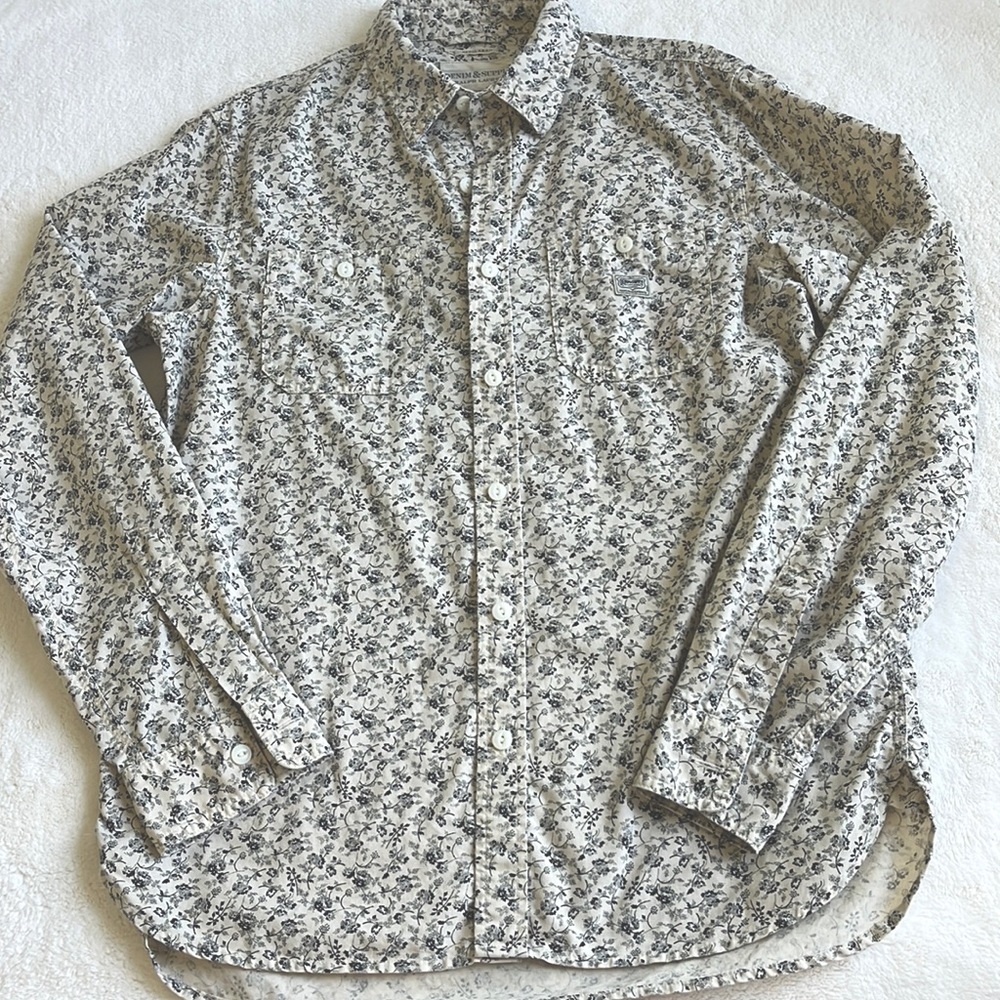 Ralph Lauren Denim & Supply med flowered button up shirt